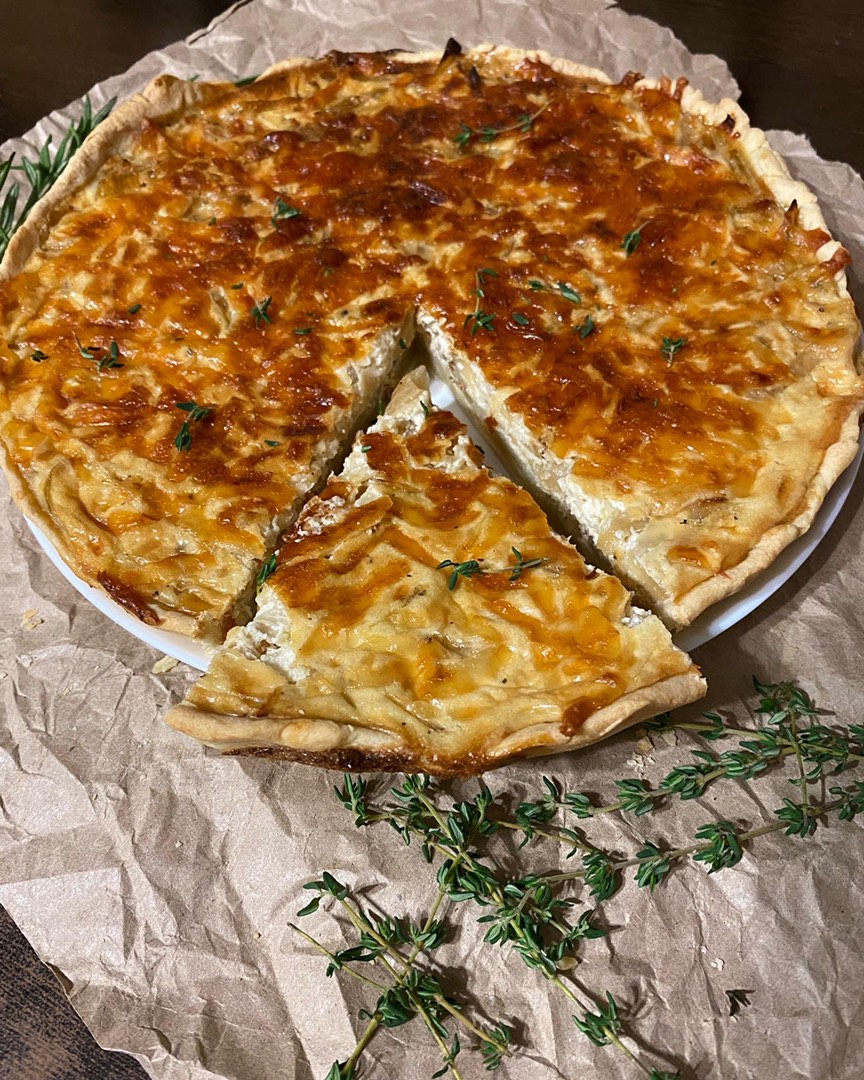 🇫🇷 Французский Киш Лорен (Quiche Lorraine). Луковый киш