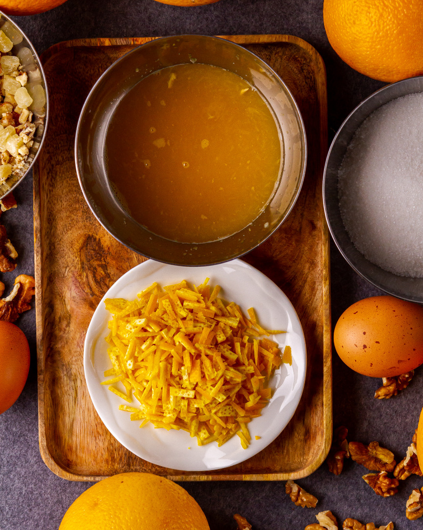 🍞Апельсиновый кекс 🍊с цукатами и грецкими орехами