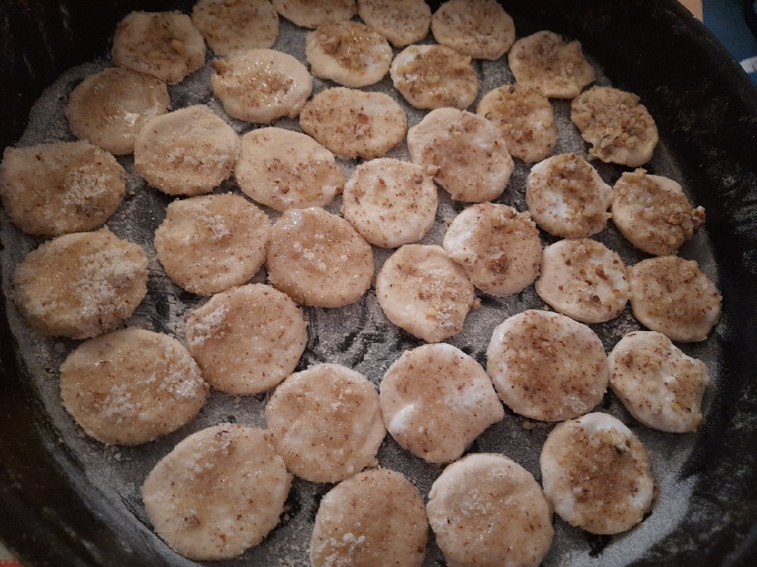 Творожный пирог с орехами и печенье с орехами🍪