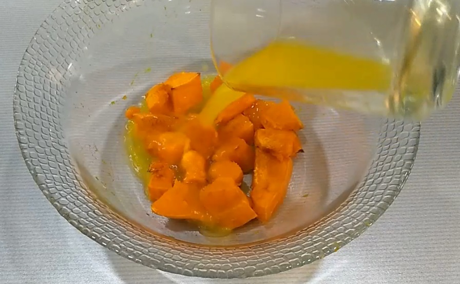 Янтарный рестер из тыквы с апельсинами и курагой