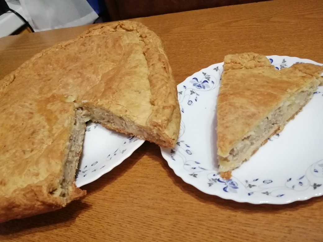 Мясной пирог на дрожжевом тесте🥮