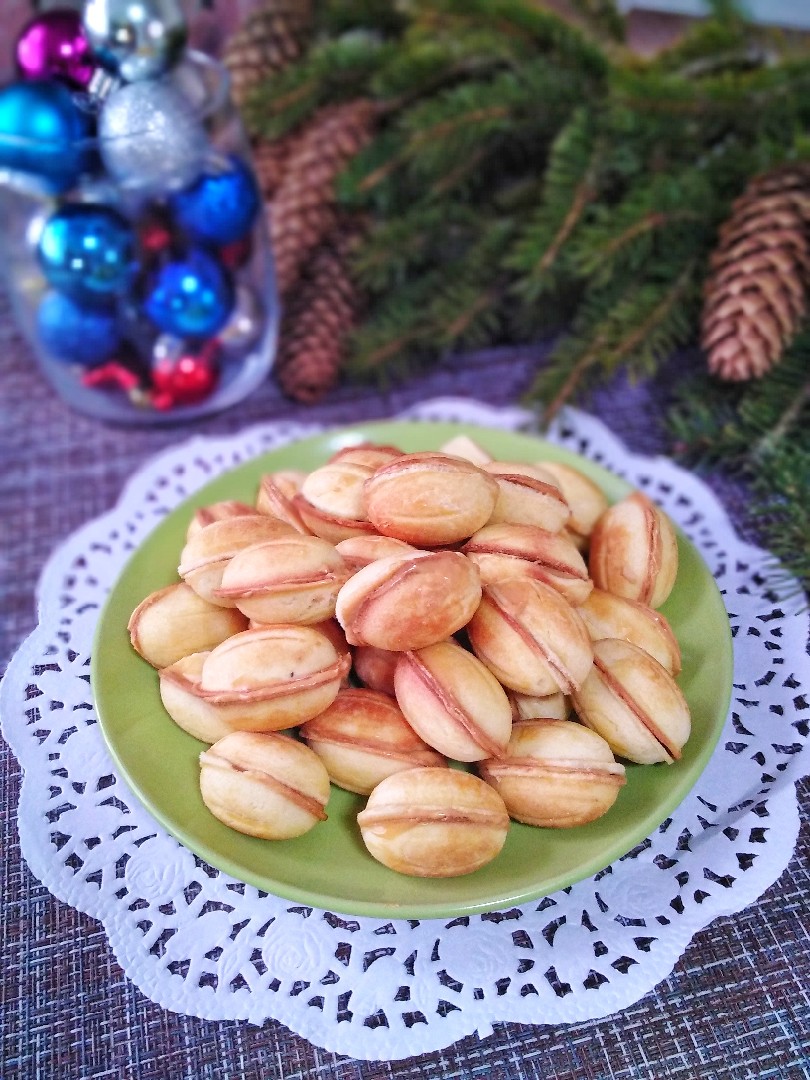 Печенье «Орешки» , пошаговый рецепт на ккал, фото, ингредиенты - Юлия Высоцкая