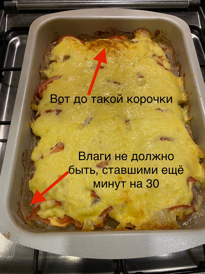 Мясо по-французски в духовке