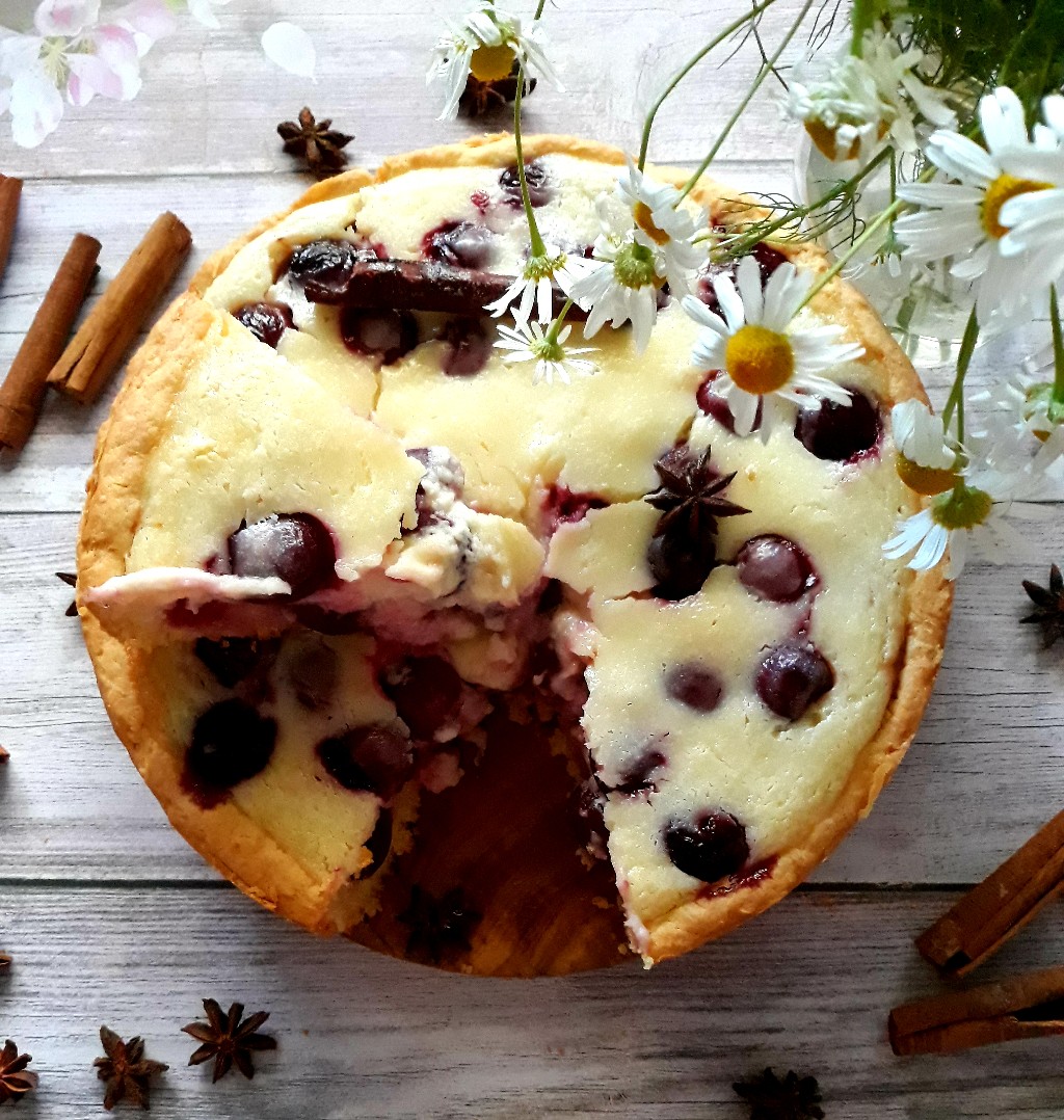 Цветаевский пирог с черешней 🍒🥧 рецепт с фото пошаговый от Инга -  Овкусе.ру