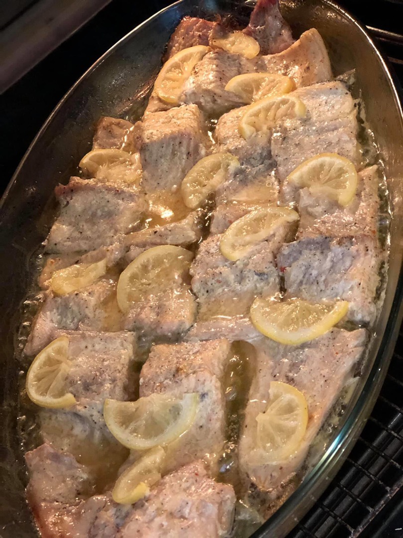 Форель в духовке в маринаде из лимона и майонеза 🐟🍋🍥