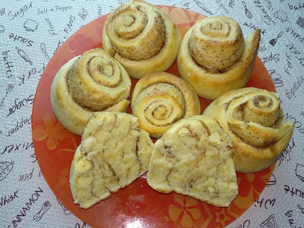 Бездрожжевые медовые булочки с корицей « Рецепты Надежды