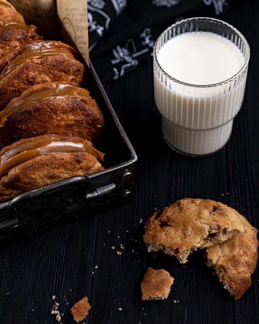 Американское овсяное печенье с карамелью и шоколадом 🍪