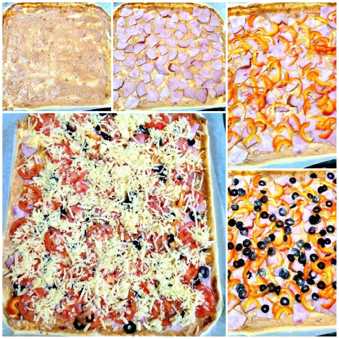 Домашняя пицца с сыром, грибами, помидорами и перцем в духовке: рецепт - Лайфхакер