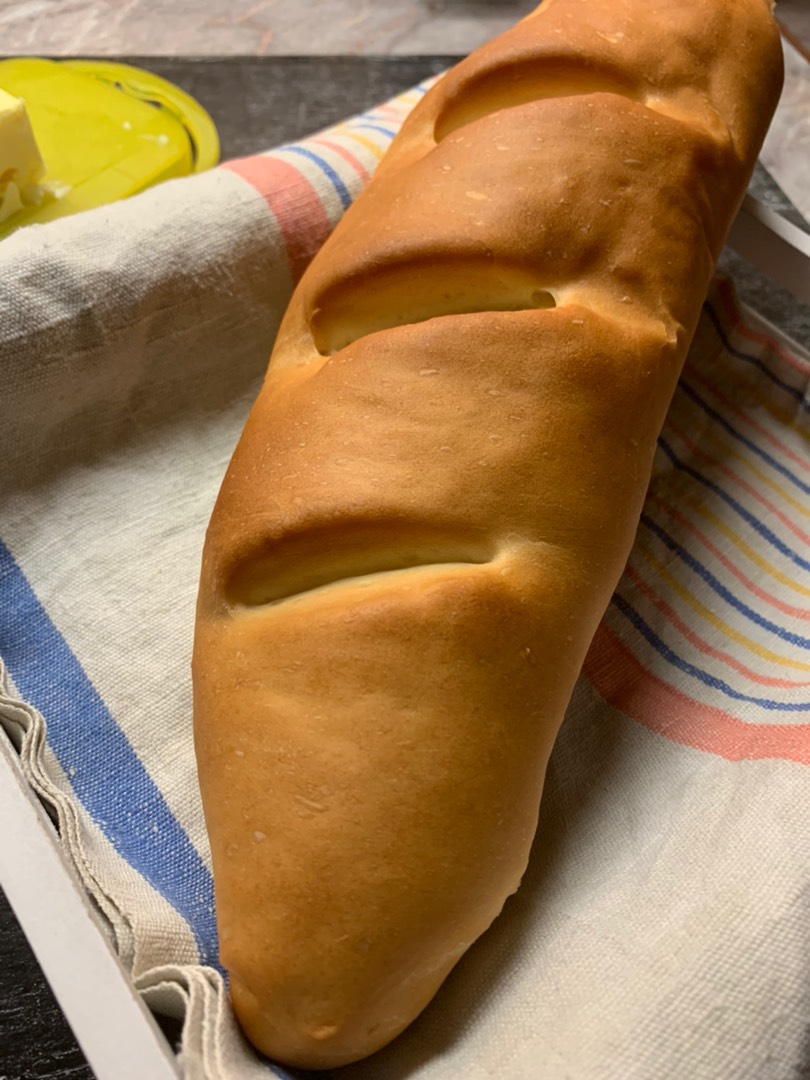 Домашний батон в духовке🍞