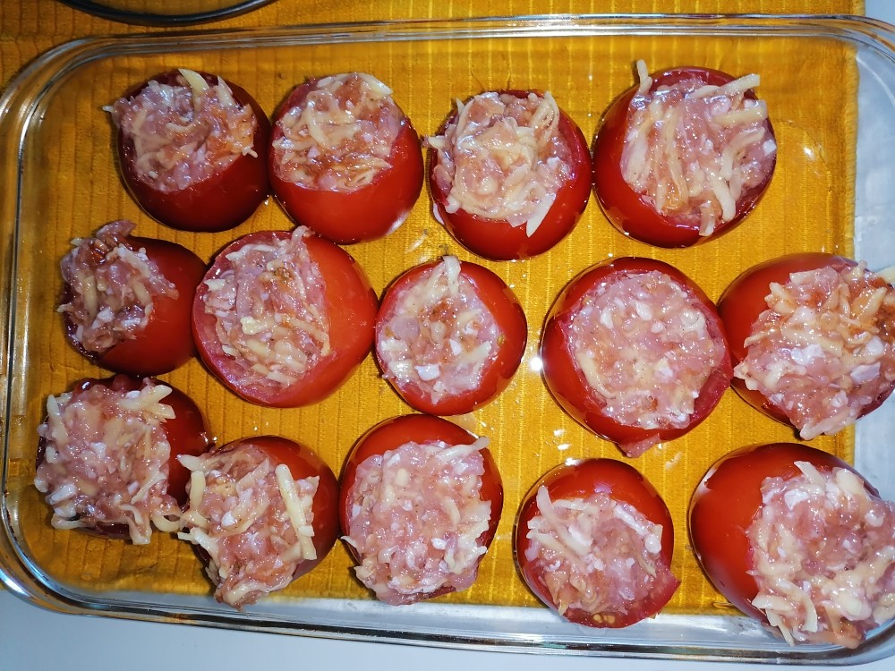 Фаршированные помидоры с фаршем запеченные в духовке рецепт с фото