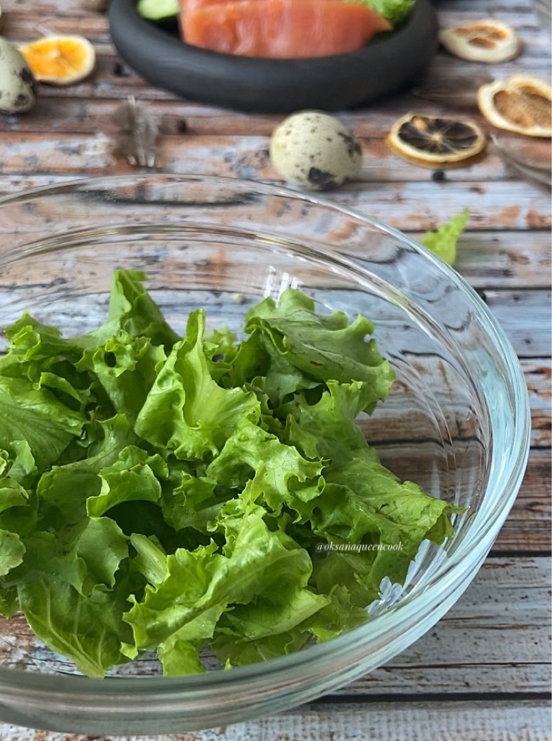 🥑Салат с авокадо и красной рыбой