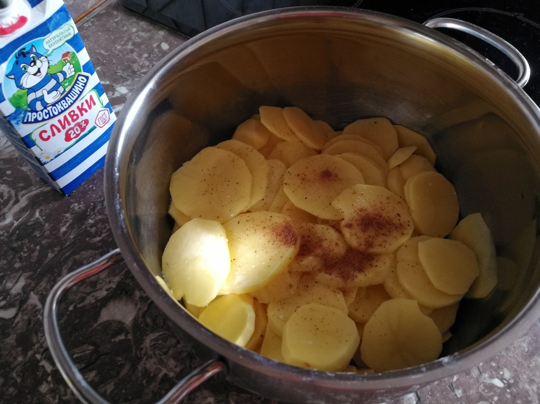 Картошка в духовке со сливками и сыром - пошаговый рецепт с фото на бородино-молодежка.рф