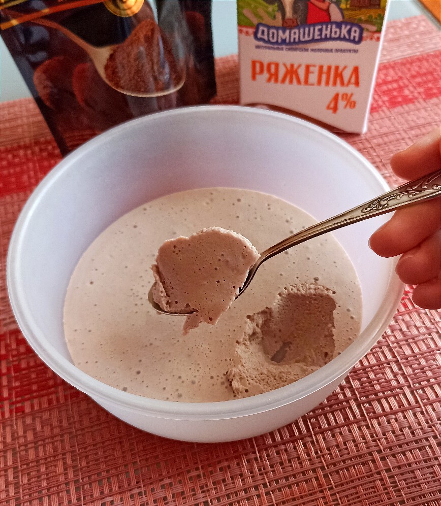 Суфле из ряженки с какао 🥛