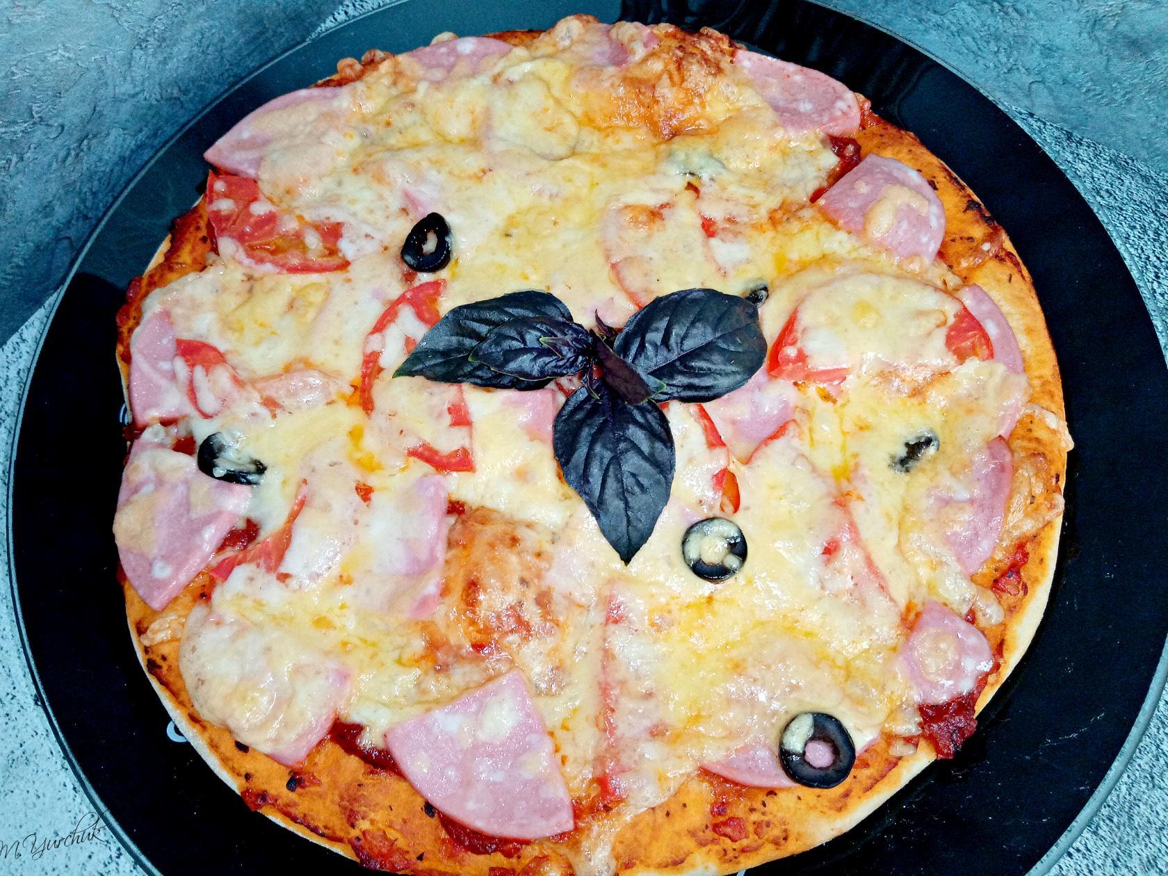Домашняя пицца, пошаговый рецепт на ккал, фото, ингредиенты - AlenaZaytseva