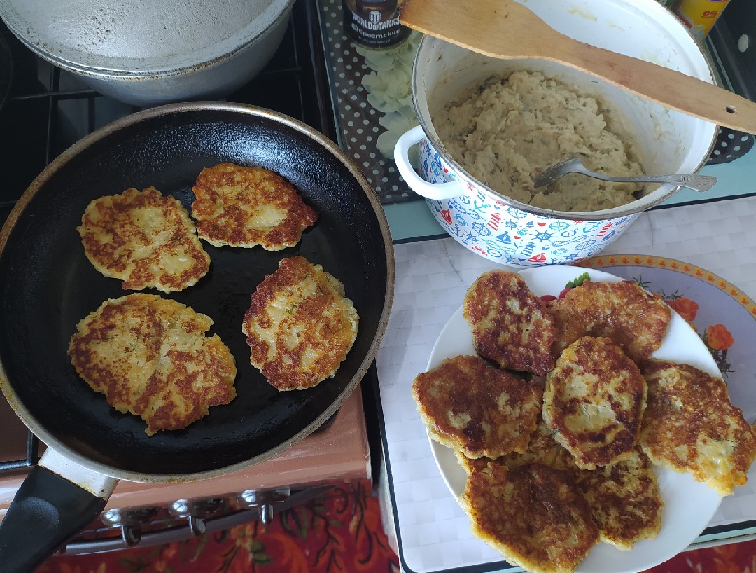 Оладьи из картофельного пюре🥔