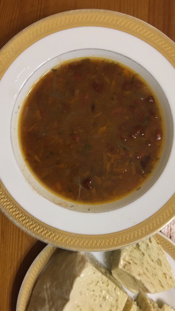 Суп Лобио из красной фасоли по-грузински — рецепт с фото