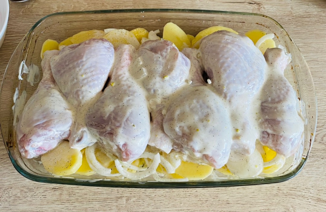 Куриные голени с картошкой в духовке — рецепт с фото
