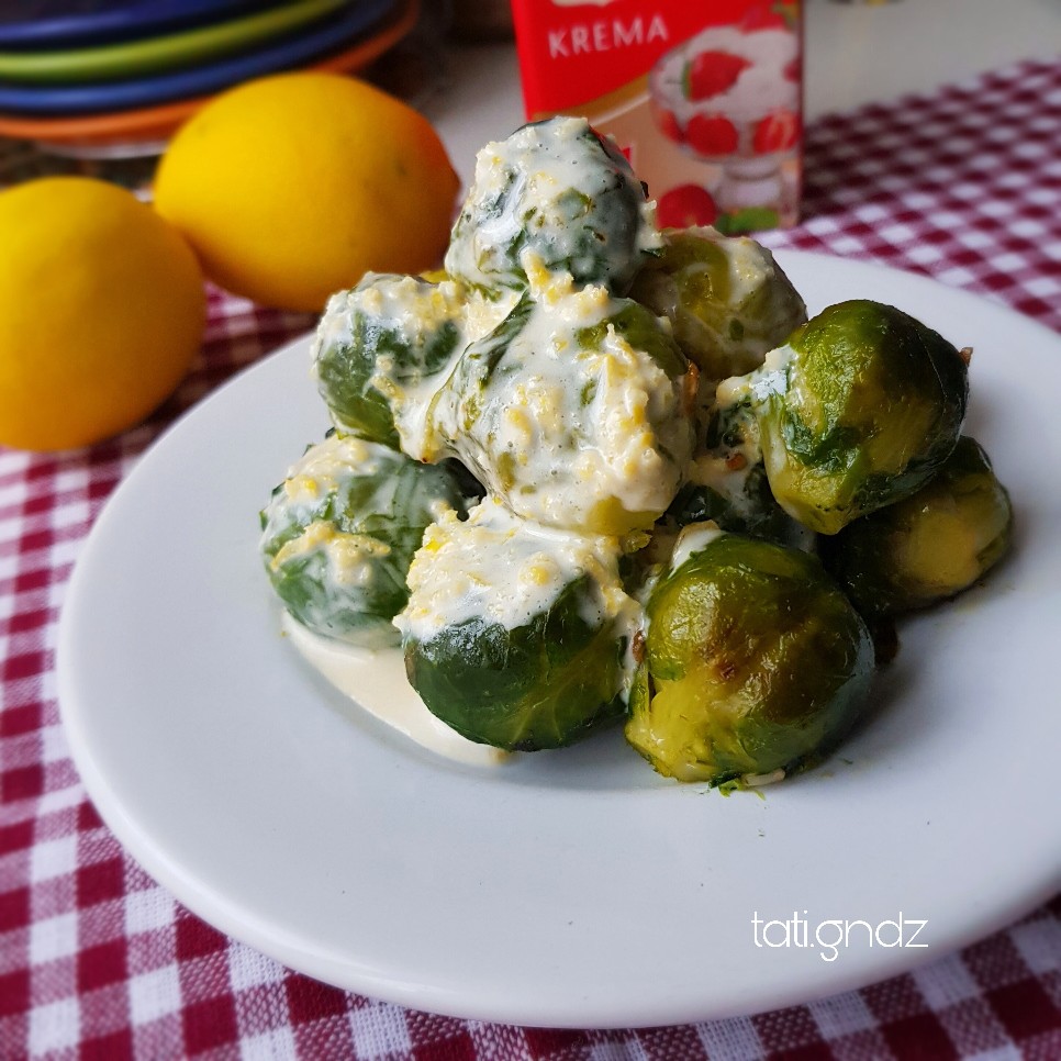 Брюссельская капуста в сливочном соусе🥬