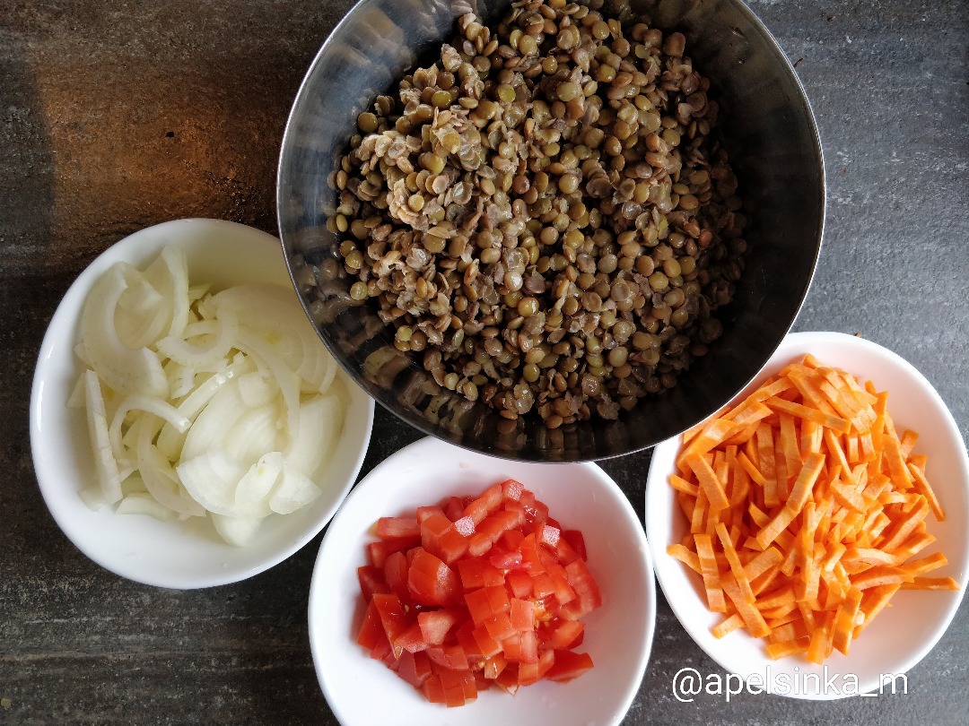 Чечевица с овощами, пошаговый рецепт с фотографиями – Марокканская кухня: Закуски. «Еда»