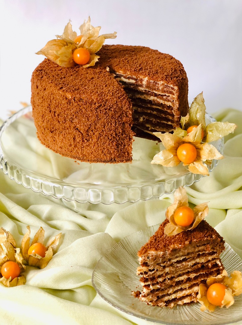 ореховый торт с грецкими орехами и сгущенкой рецепт | Дзен