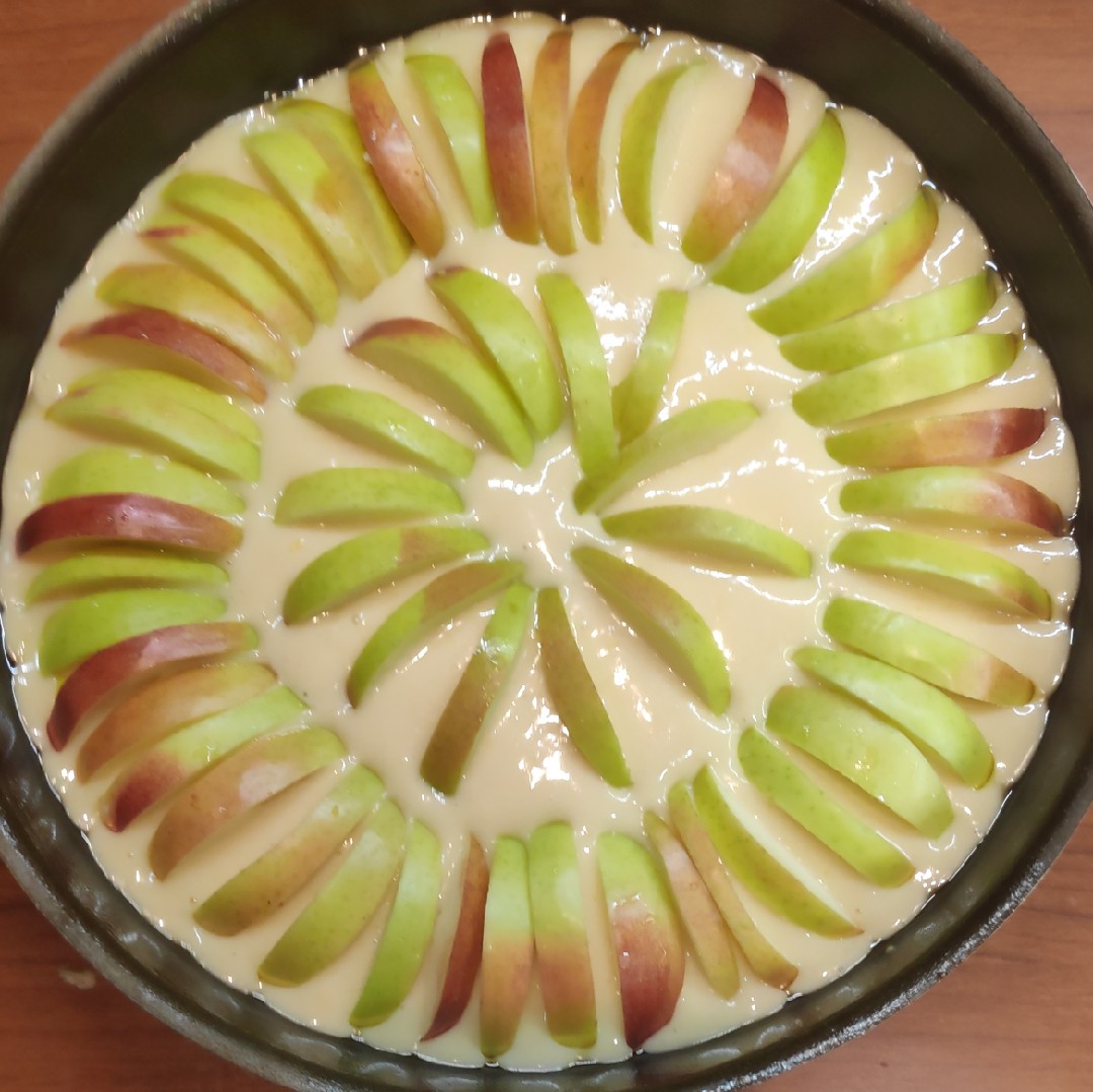 Лимонный пирог с яблоками🍎