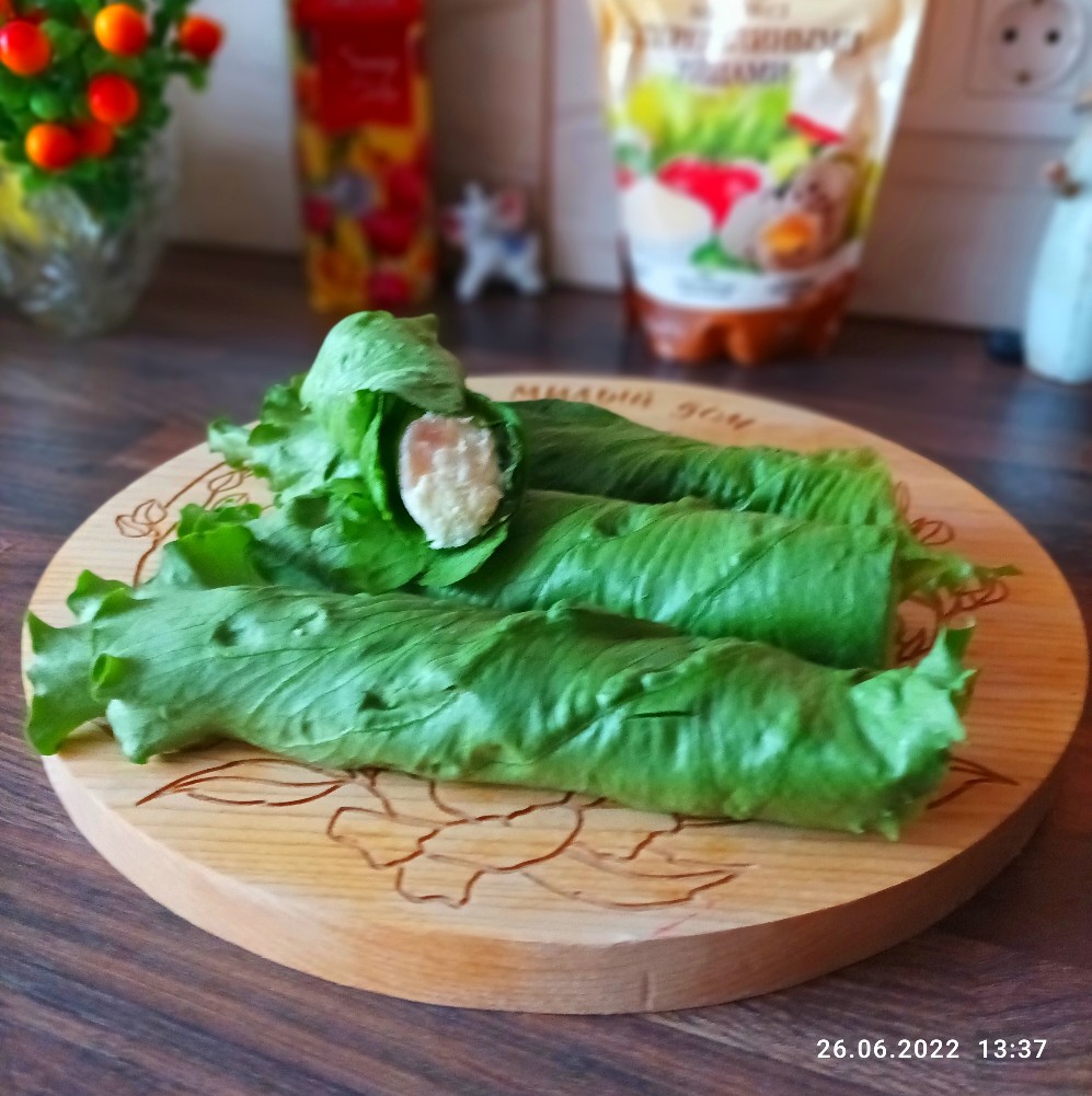 Рулеты из листьев салата!🥬