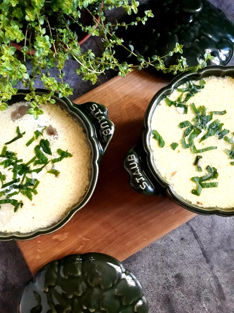 Грибной суп на говяжьем бульоне 🥣