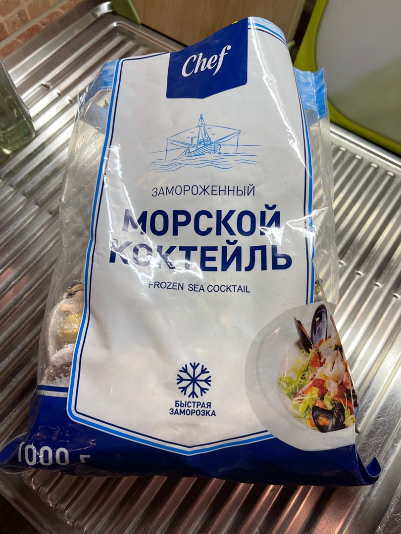 Суп из морепродуктов на сливках