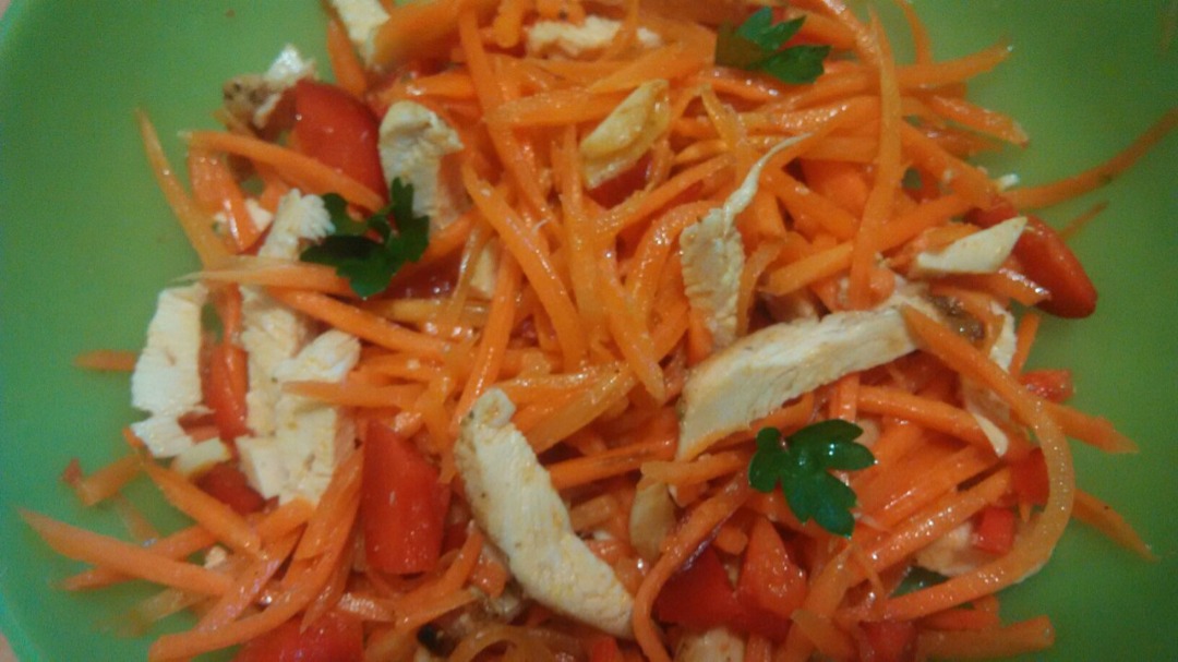 Холодная закуска из моркови по-корейски и рубца (с видео)