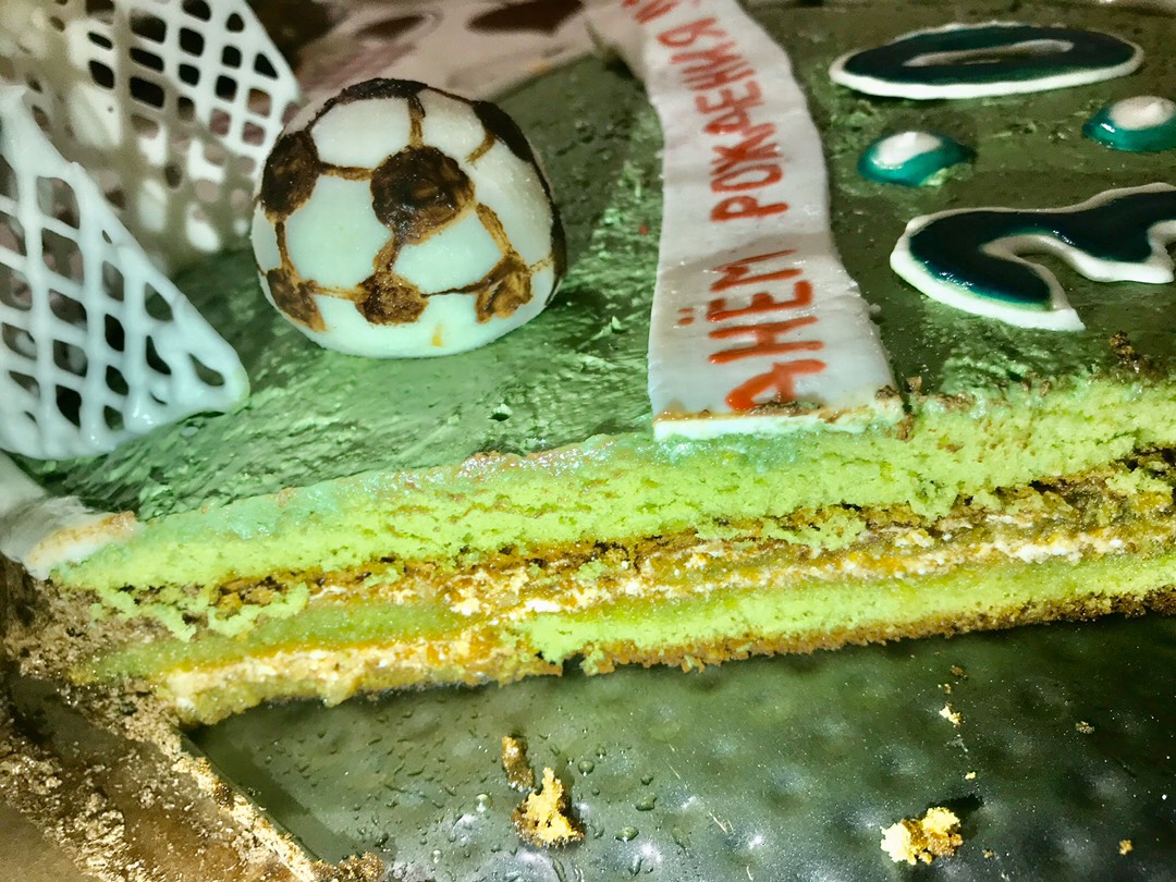 Простой Рецепт торта Футбольное поле пошагово с фото