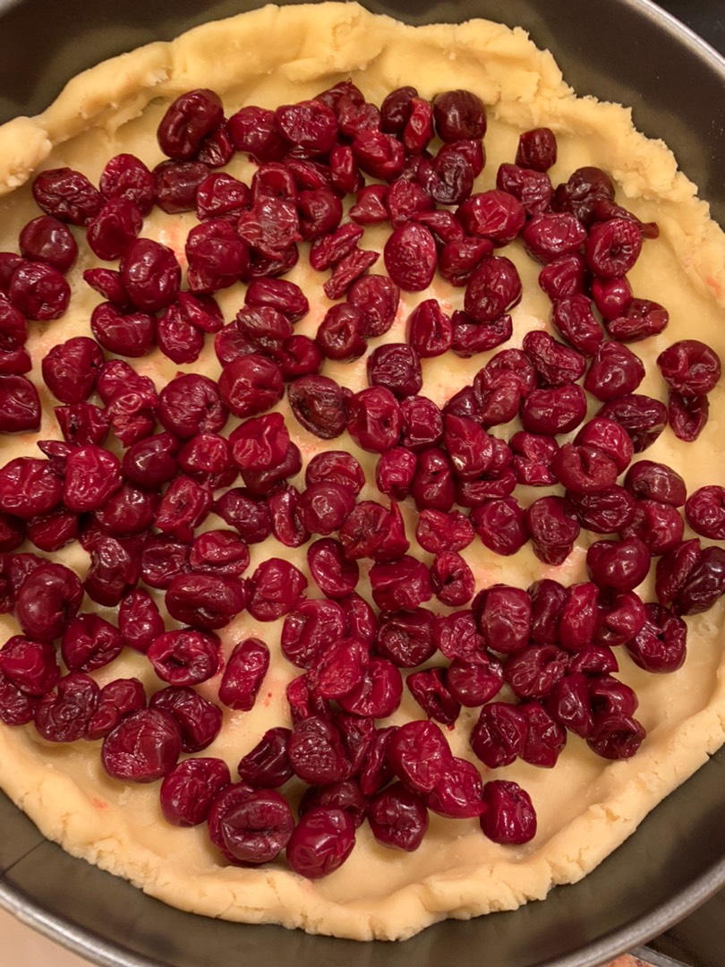 Вишнёвый заливной пирог рецепт с фото пошаговый от Нелли 👩🏻‍🍳 - Овкусе.ру