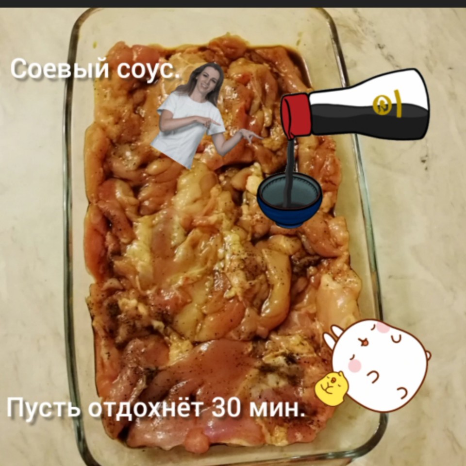 Запеченные куриные рулетики с сыром и ананасом