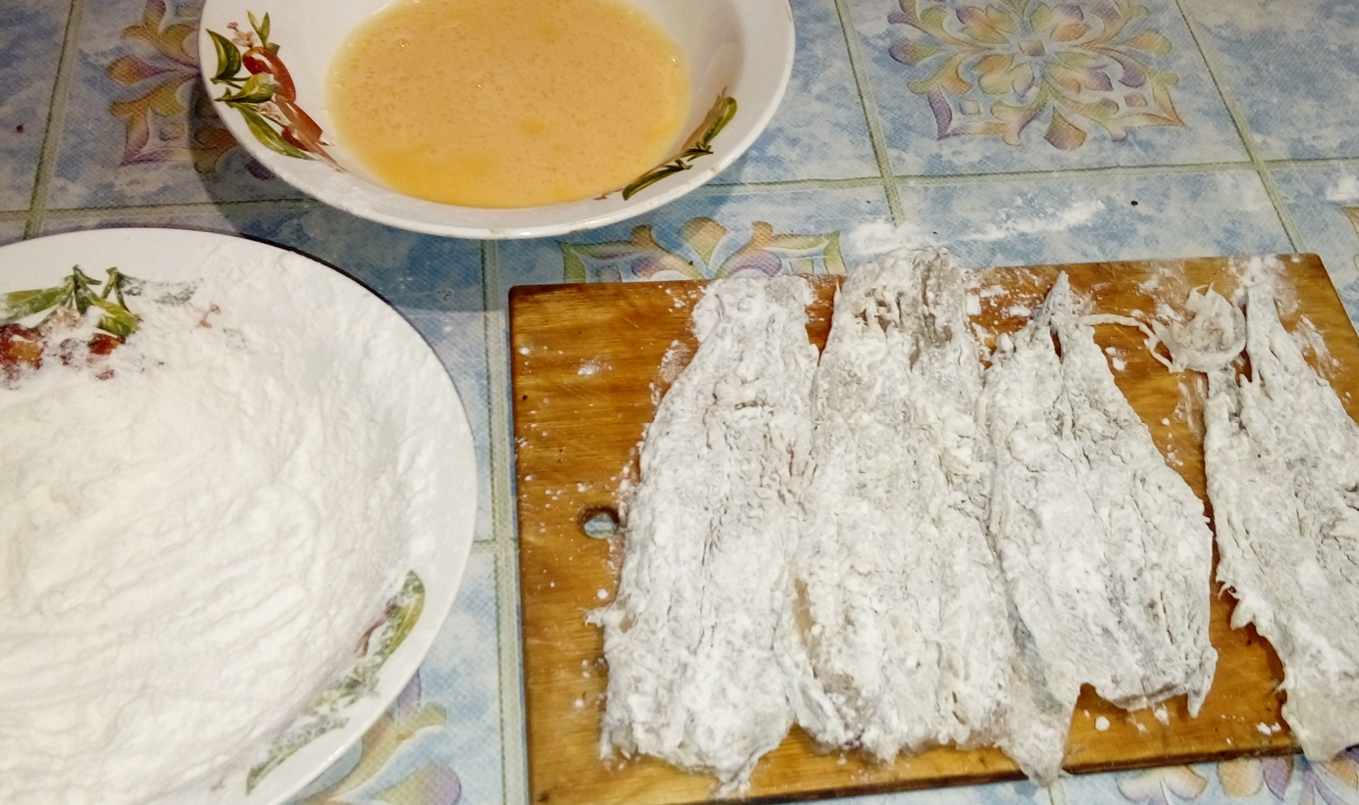 Путассу в кляре на сковороде — рецепт с фото
