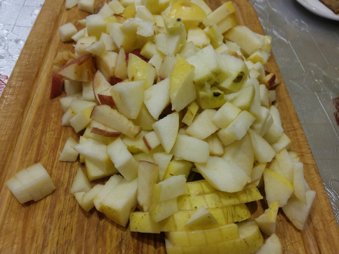 Шарлотка с манкой кукурузной🍏🌽