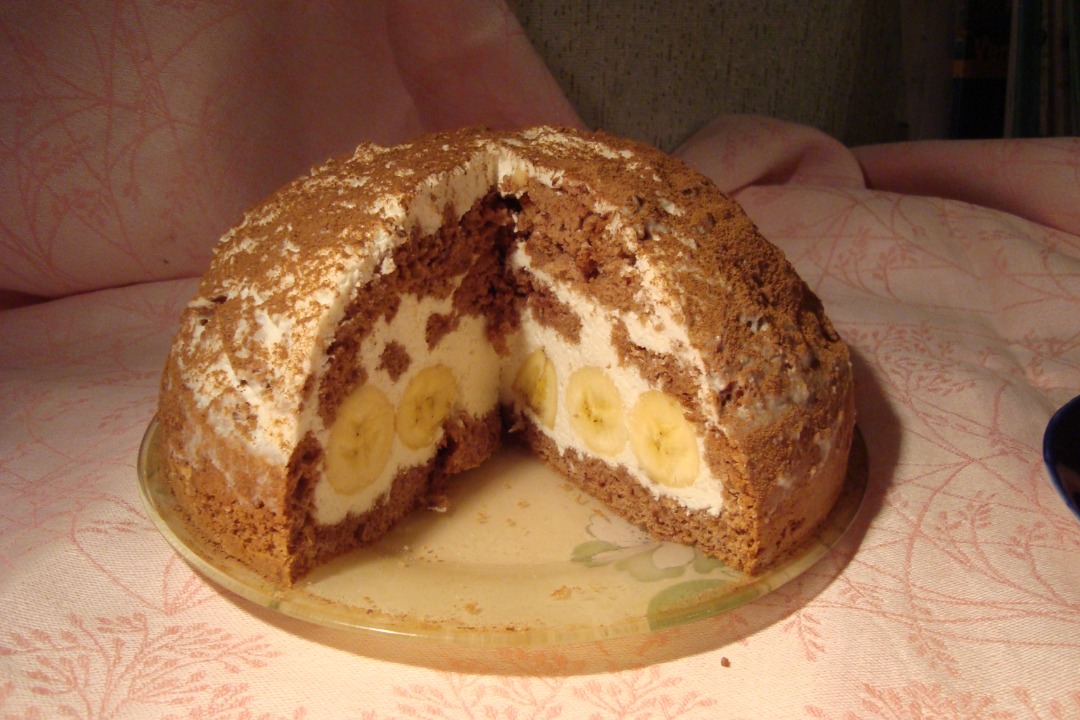 Торт «Норка крота» — рецепт с фото пошагово. Как приготовить торт Норка крота с бананами?