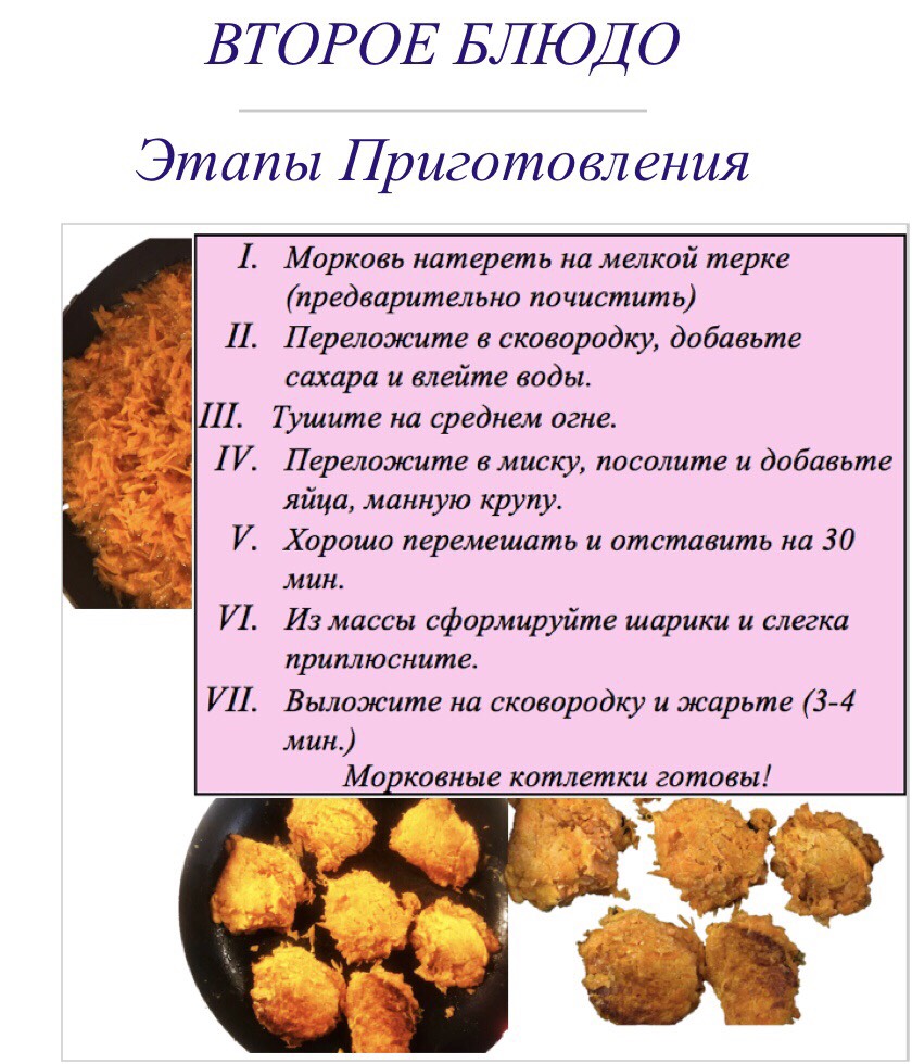 Морковные котлеты с манной крупой