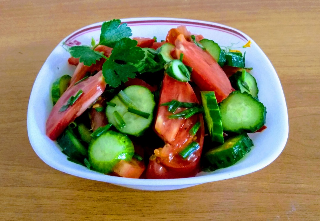 Лёгкий овощной салат