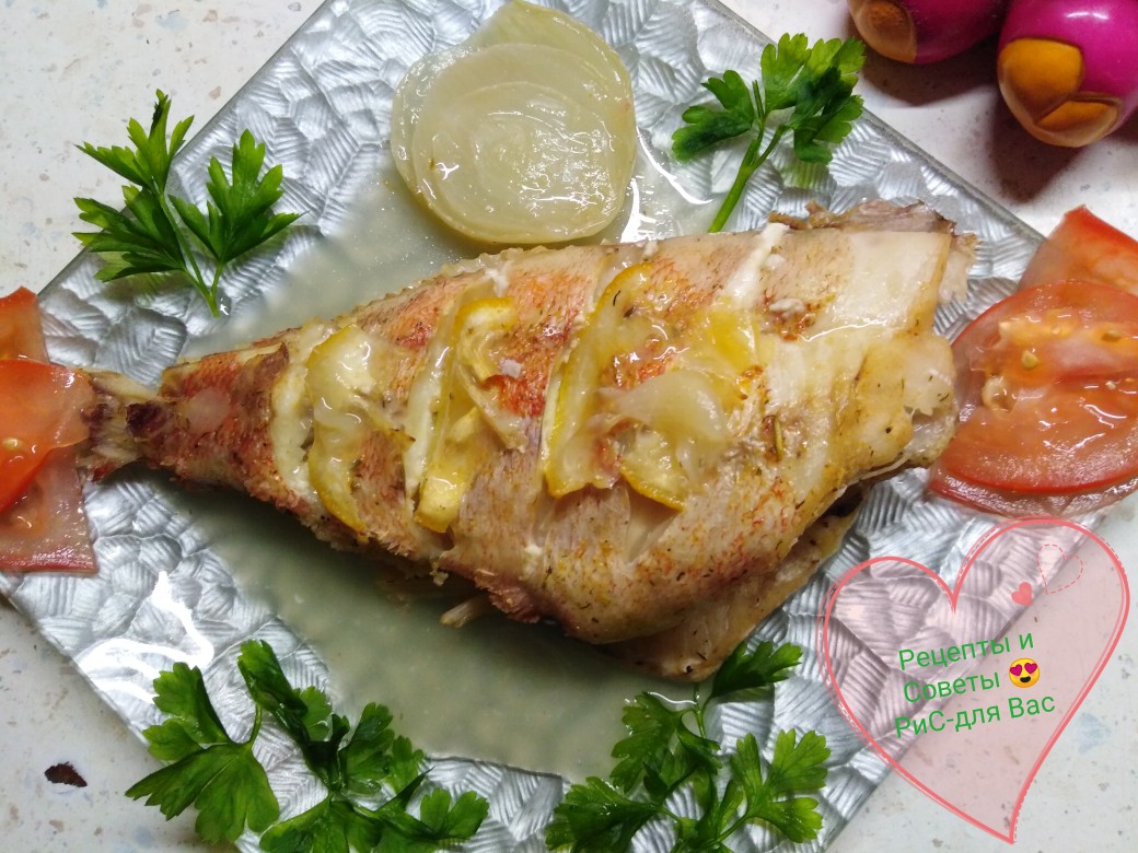 Морской окунь в духовке🐟🍋