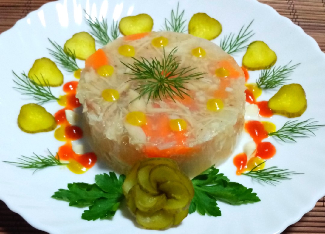 Холодец из свиных рулек с желатином — рецепт с фото пошагово
