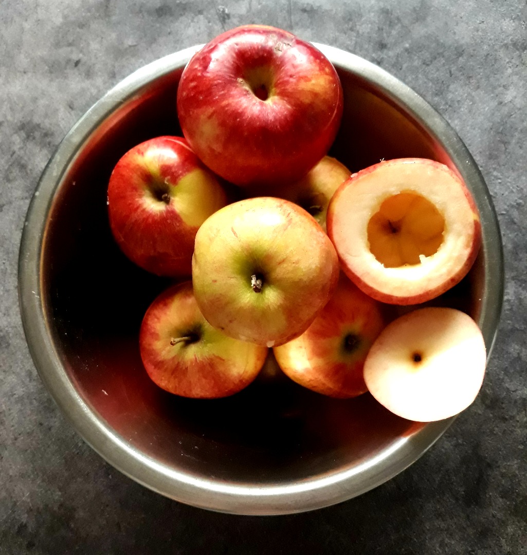 Яблоки фаршированные с меренгой 🍎