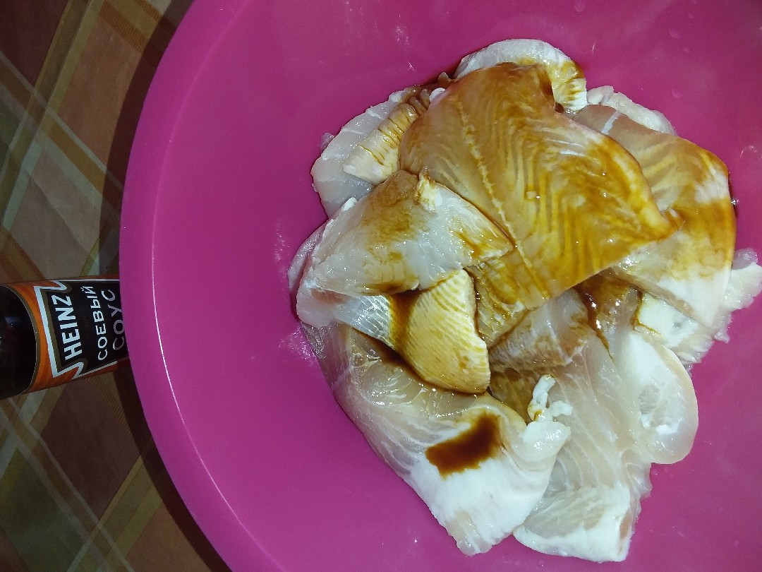 Рецепт Пеленгас с чесноком, лимоном и соевым соусом