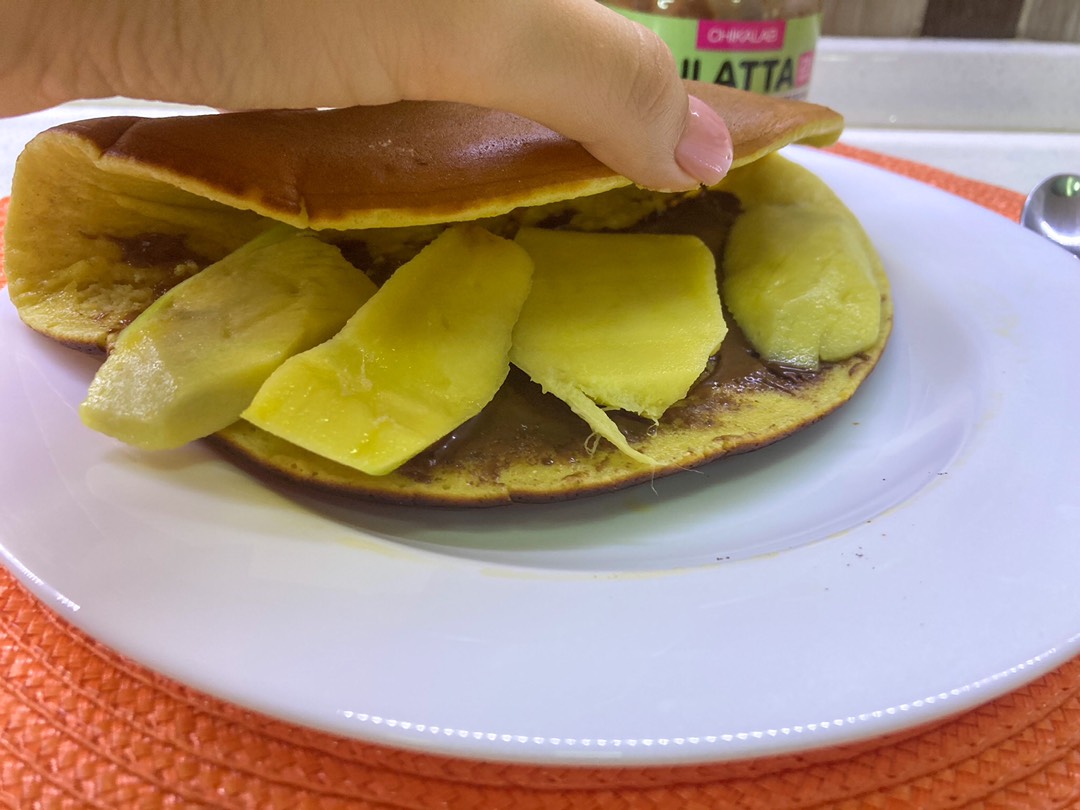 ПП рисоблин с начинкой на любой вкус🥞, 😋у нас с протеиновой шоколадной  пастой, бананом и манго🍌