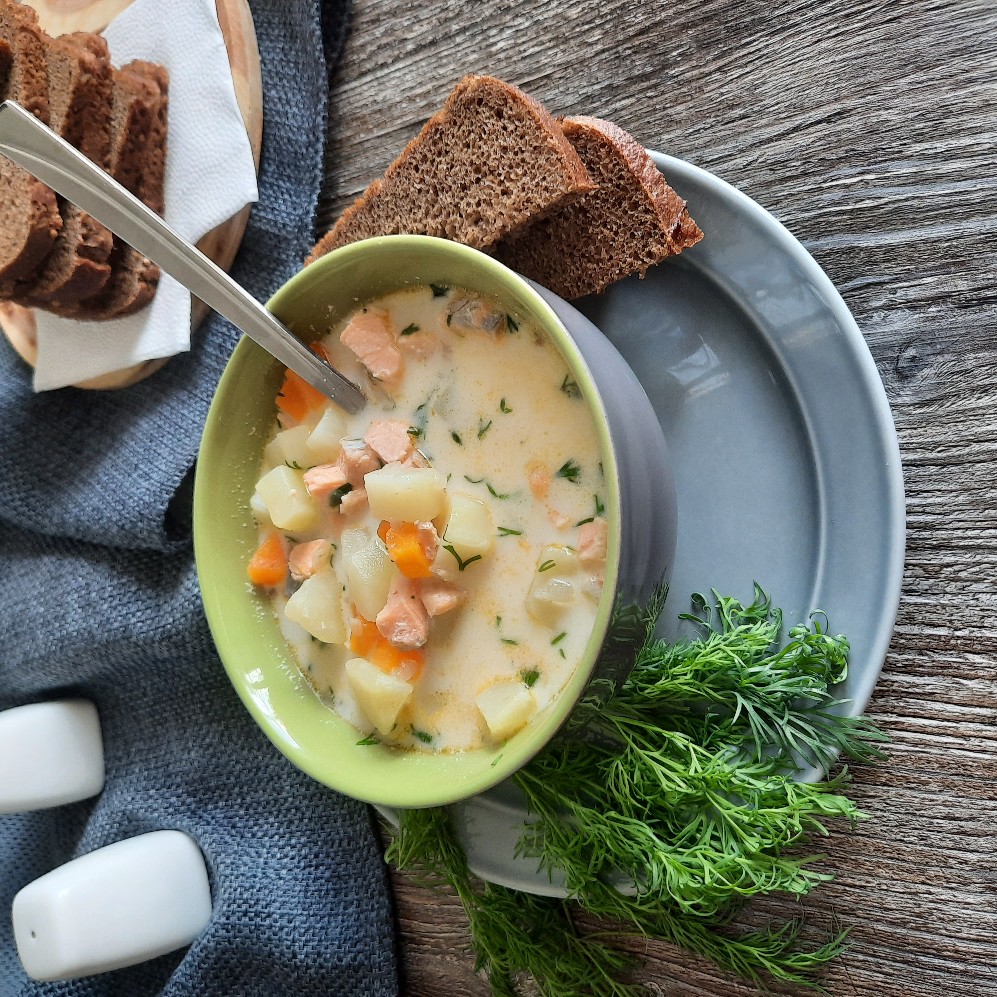 Финские рецепты: Сливочный суп из лосося по-фински. Блог о Финляндии