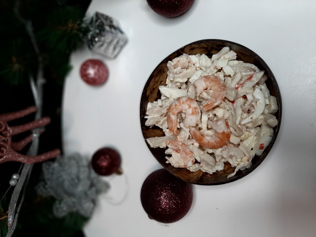 17 рецептов праздничного салата «Нептун» с морепродуктами