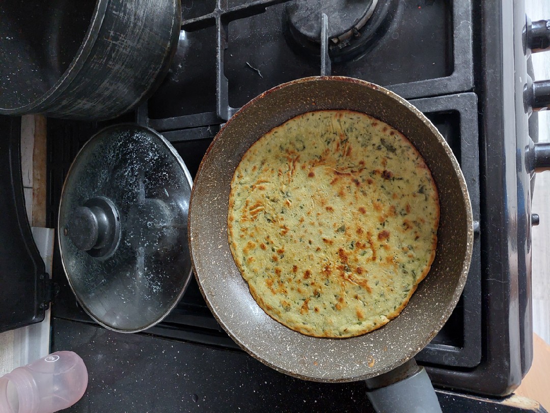 Блины щавелевые на кукурузной муке