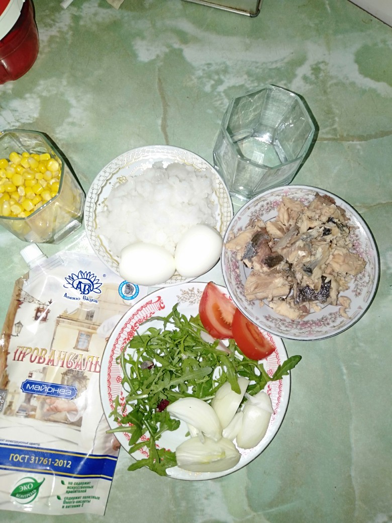 Рецепт салата «Мимоза» с рисом