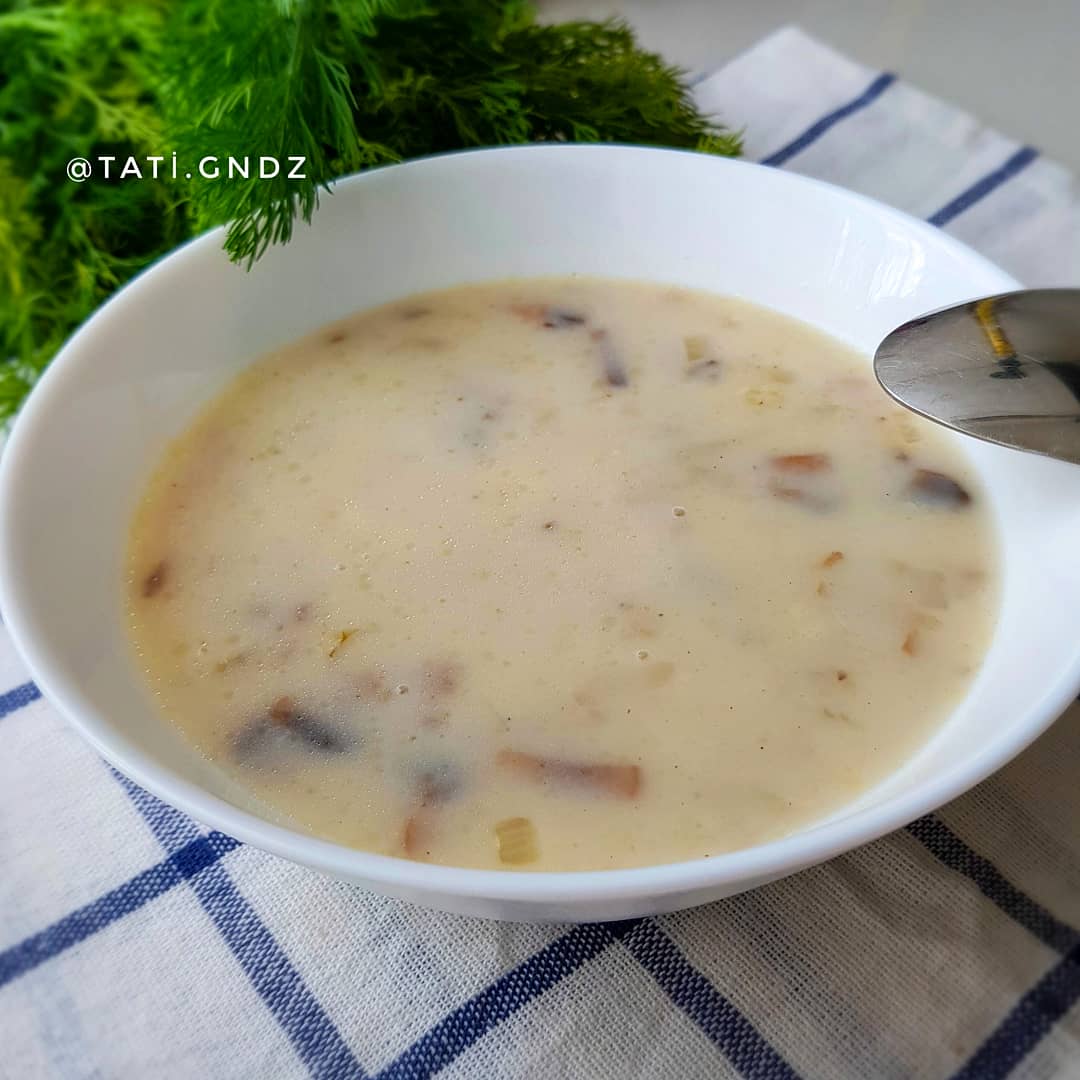 Крем-суп с шампиньонами по-турецки🍄Kremalı mantar çorbası🥣