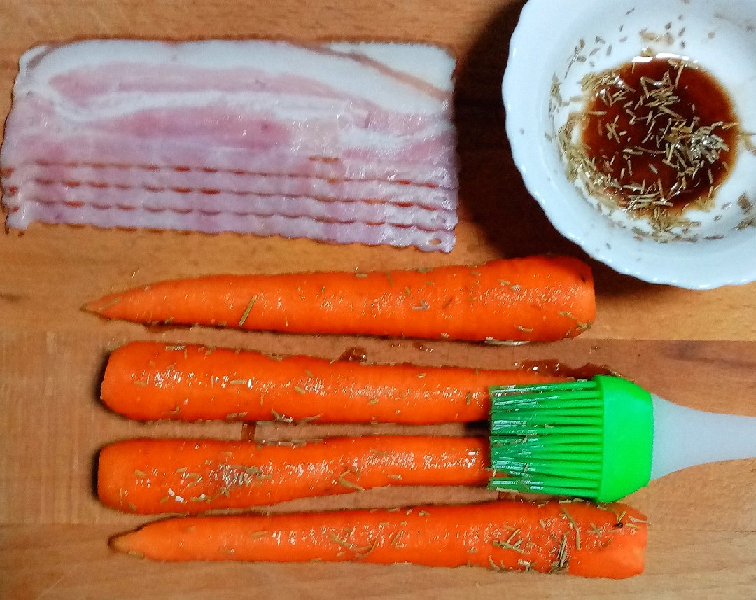 🥕Морковь, запечённая в беконе - новогодний гарнир в год кролика