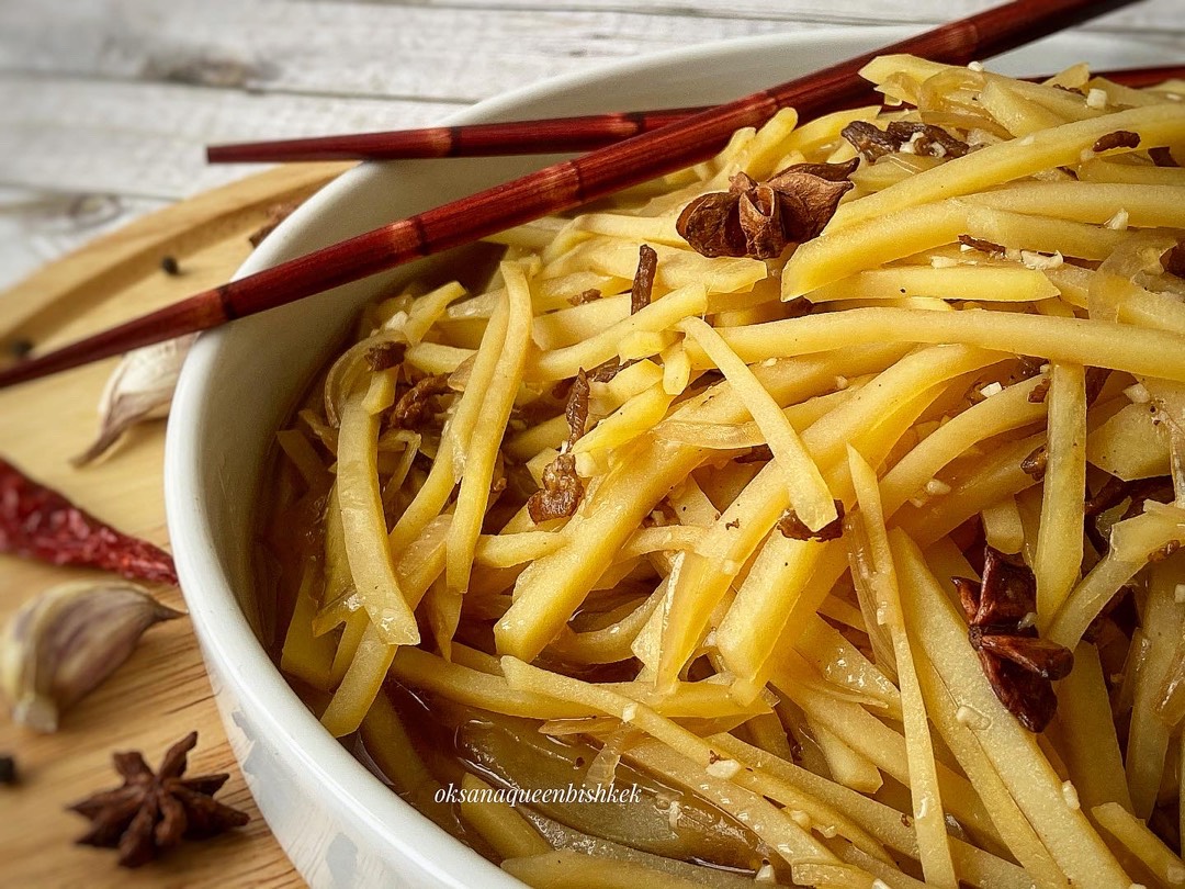 🥔Картошка по-китайски в соусе