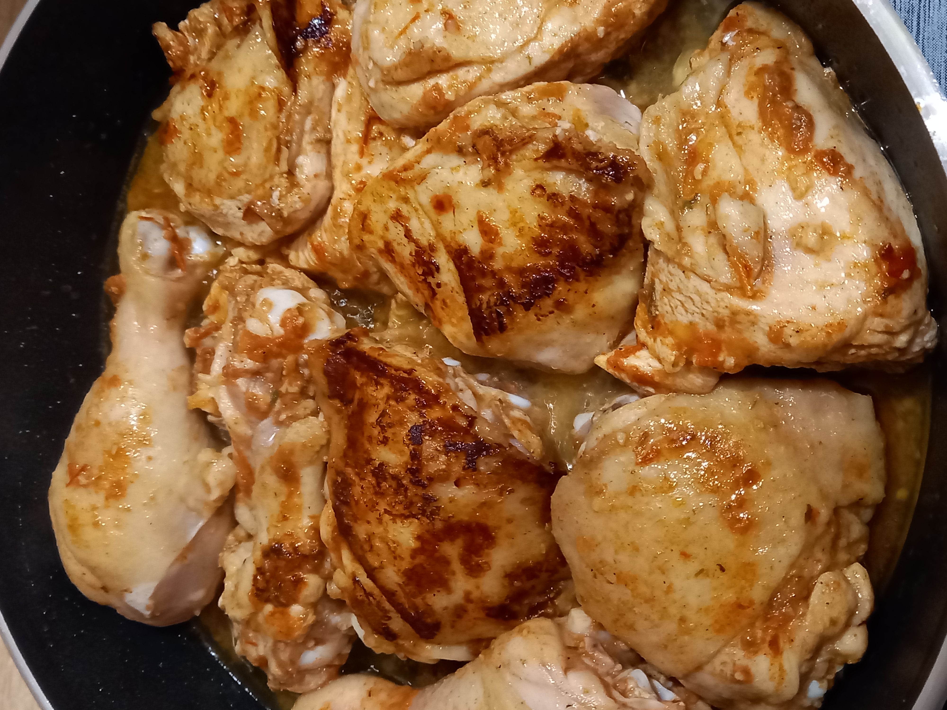 Рецепт: Жареный цыпленок